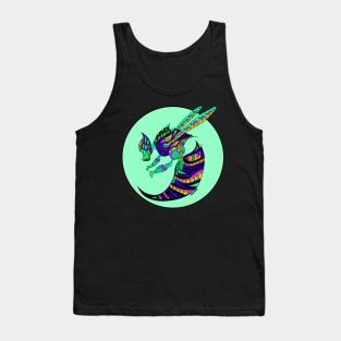 the green bee in monster vision ecopop Tank Top